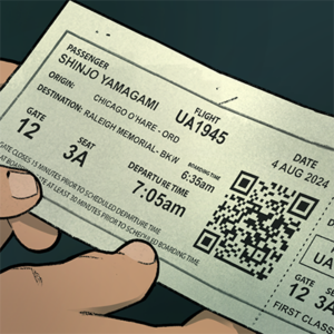 Chapter 20: A QR code found in Shinjo’s pocket (or his name) links to a rap song about the assistant’s pursuit of glory! (shinjoyamagami.com) (mrshinjo.com)