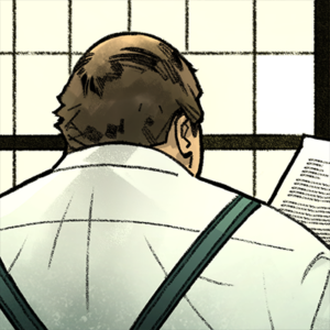 Chapter 14: Eugene's name is mentioend as he puts out a press release—thinly veiled as compassion, but clearly self-serving. (eugenegibbles.com)